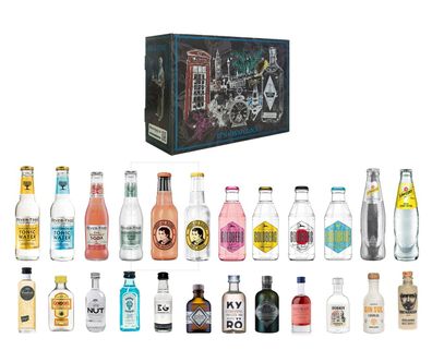 Gin Tonic Adventskalender - 12x Verschiedene Gin Sorten + 12x Verschiedene Toni