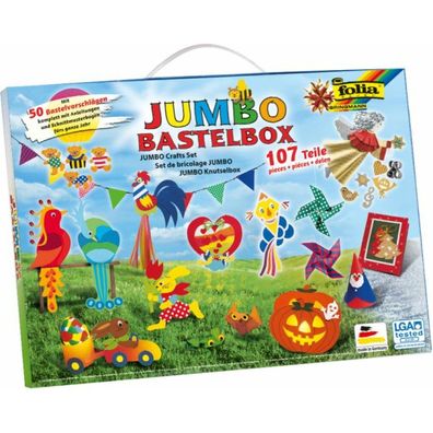 JUMBO Bastelkoffer 107 teilig