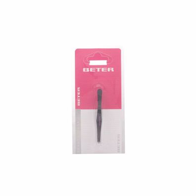 Beter Black Coated Steel Straight Tip Tweezers