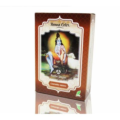 Henna Castaño Medio Polvo Radhe 100g