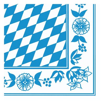 Dunisoft®-Serviette 40 x 40 cm Bayernraute | Packung (60 Stück)