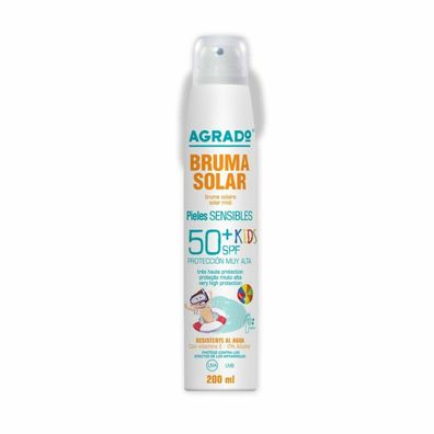 Agrado Bruma Seca Solar Spf50 Kids 200ml