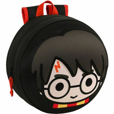 Schulrucksack 3D Harry Potter Schwarz (31 x 31 x 10 cm)