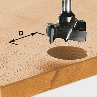 Festool Beschlagbohrer Bohrer Oberfräse Fräse OF 900-2200 8mm HW S8 D35 491077