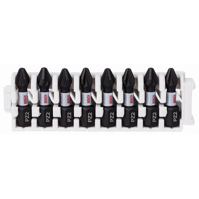 Bosch Impact Control Schrauberbit-Set 8-tlg. PZ2 25 mm Bit Schrauber 2608522325