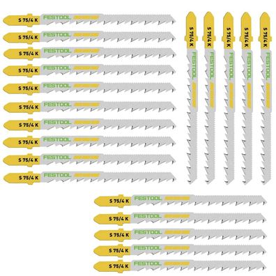 Festool Stichsägeblätter S 75/4 K/20 für PS 300, PSB 300, PS 400, PSC 400 uvm