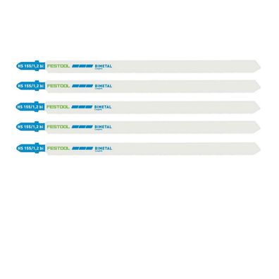 Festool Stichsägeblätter HS 155/1,2 BI/5 für PS 300, PSB 300, PS 400, uvm