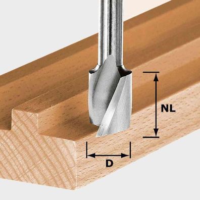 Festool Spiralnutfräser Oberfräse Fräse Nutfräser HS Spi S8 D16/20 490949