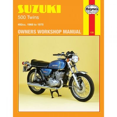 Suzuki Motorrad T500 GT500A Twins 1968-1975 UK US USA Reparaturanleitung Haynes