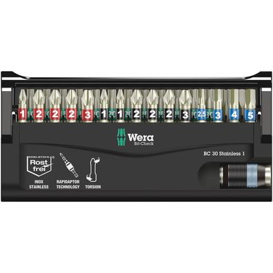 Wera Bit-Check 30 Stainless 1 Bit-Sortiment Bits 30-teilig 05071109001