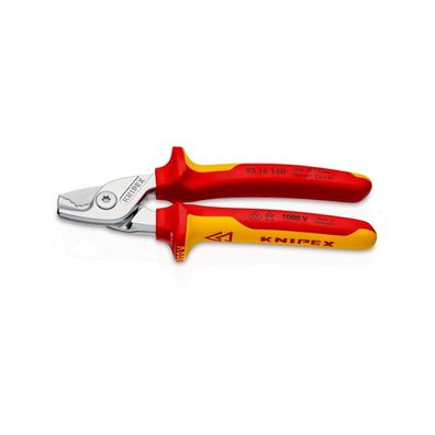 Knipex Kabelschere StepCut isoliert verchromt 160 mm klein leicht stark 9516160