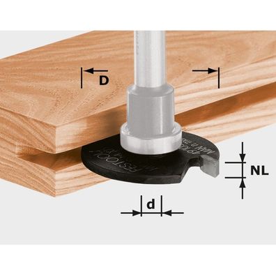 Festool HW Scheibennutfräser Ø 40 mm NL 5 mm Bohrung 6 mm Frässpindel 491060