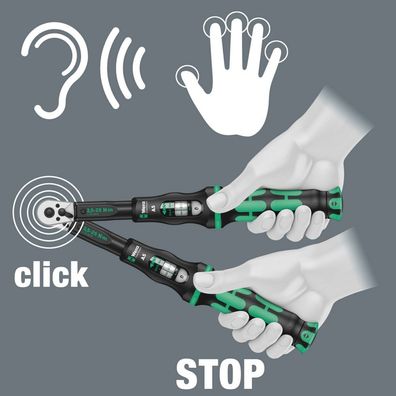 Wera Click-Torque C 4 Drehmomentschlüssel 60-300Nm 05075623001 Umschaltknarre