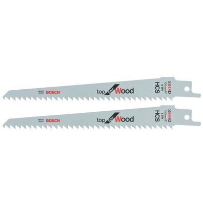 Bosch 2 Säbelsägeblätter Recipro S 644D Top for Wood HCS geschliffen 2608650614