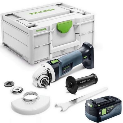 Festool Akku-Winkelschleifer AGC 18-125 EB-Basic + BP 18 Li 5,0 ASI 577031