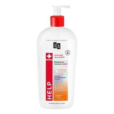 AA HELP 2-in-1 Bade- und Duschlotion beruhigend und schützend S.O.S. 400ml