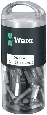 Wera 867/1 TORX® DIY 100, TX 25 x 25 mm, 100-teilig