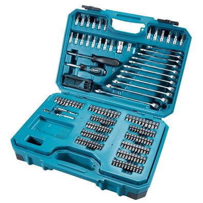 Makita Werkzeugset 221-teilig E-10883 umfangreich aus Chrom-Vanadium-Stahl