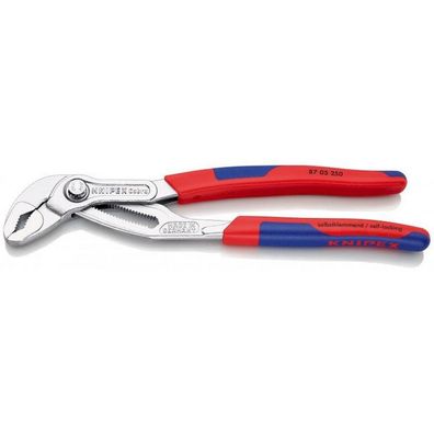 Knipex Cobra Wasserpumpenzange 8705250 selbstklemmend an Rohren und Muttern