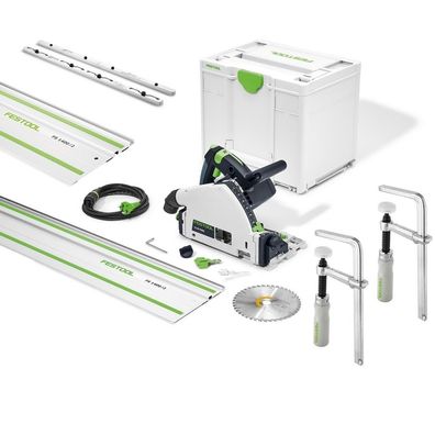 Festool Tauchsäge Kreissäge TS 55 FEBQ Plus FS + 2x FS 1400 + FSV/2 + FSZ 120