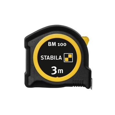 Stabila Taschenbandmaß BM 100 3m Bandbreite 16mm 19570 Maßband Messen