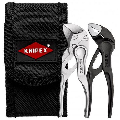 KNIPEX Mini-Zangenset XS 2-teilig in praktischer Gürteltasche 002072V04XS