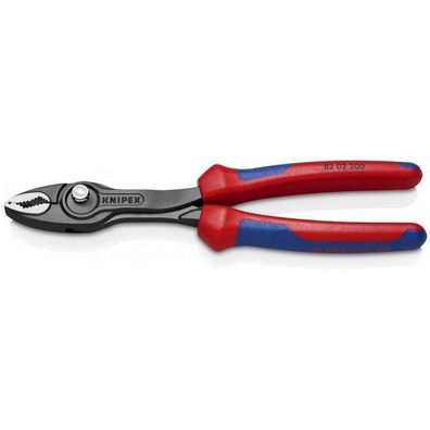 KNIPEX TwinGrip Frontgreifzange mit Mehrkomponenten-Griffhüllen 8202200 Chrom