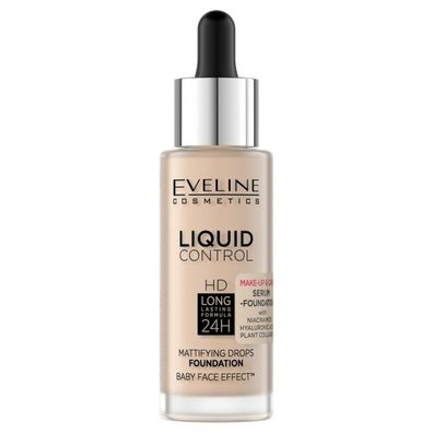 Eveline Liquid Control HD Face Primer mit Tropfer Nr. 002