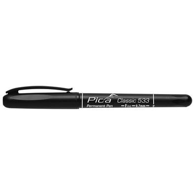 Pica Classic Permanent Pen Fine schwarz 0,7 mm 533/46 FINE Spitze F wasserfest