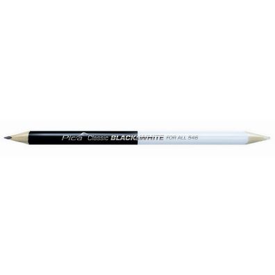 Pica Universal-Markierstift Classic FOR ALL Black & White 3-kant 23 cm 546/24