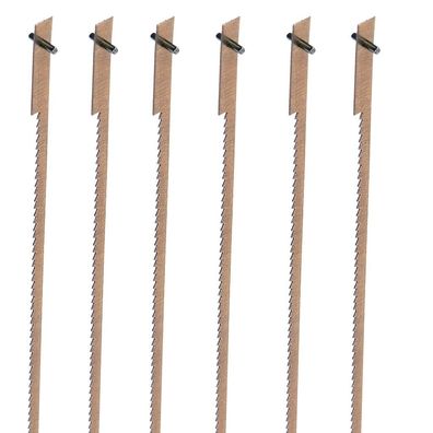 Holzstar Holzkraft Stift Sägeblatt Dekupiersäge 135x3,0x0,25mm 10 Z/cm 6 Stk