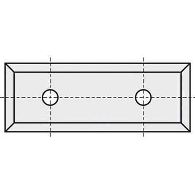 Brück HW-WP Hartmetall Wendeplatte Hobelmesser Messer 49,5x12x1,5mm B05 62050012