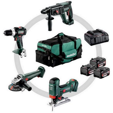 Metabo Akku Maschinen Schrauber Schleifer Säge Hammer Combo Set 4.3 685214000