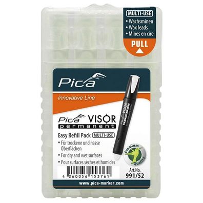 Pica Refills Visor Permanent Marker wasserfeste Markierung weiss 991/52