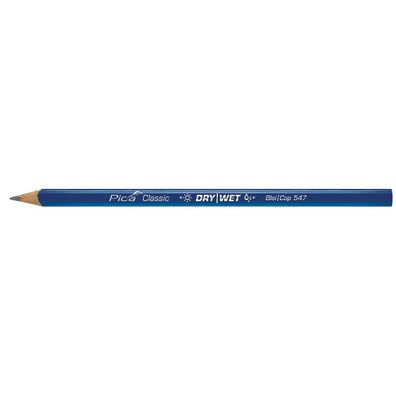 Pica Kopierstift Dry & Wet Spezial Markierstift Holz oval 24cm blau 547/24