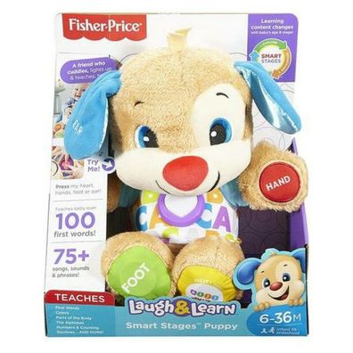 Fisher-Price First Discovery Dog Toy Baby 6 Months Spanish version - multicoloured