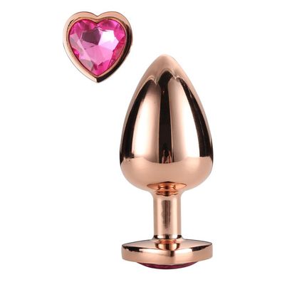 Schimmernde LIEBE ROSE GOLD PLUG KLEIN