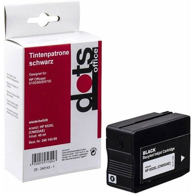 dots schwarz Tintenpatrone ersetzt HP 932XL (CN053AE)