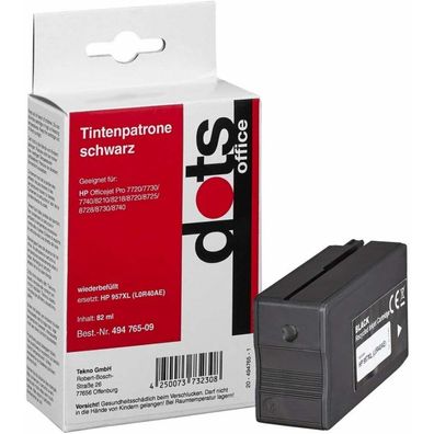 dots schwarz Tintenpatrone ersetzt HP 957XL (L0R40AE)