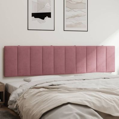 vidaXL Kopfteil-Kissen "Hanko" Rosa 200 cm Samt