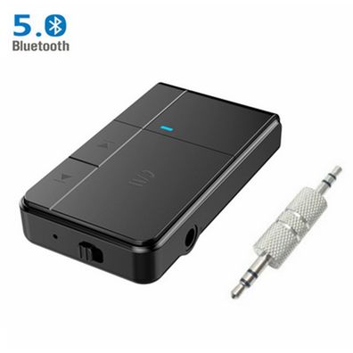 Bluetooth V5.0 Empfänger, Drahtloser Aux Bluetooth Adapter, Tragbarer