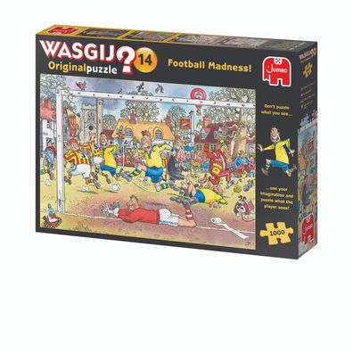 Jumbo Spiele 1119801817 Wasgij Original 14 Football Madness! 1000 Teile Puzzle