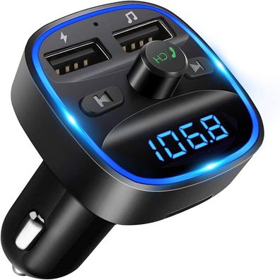 Lencent Bluetooth FM Transmitter Car Adapter Bluetooth Transmitter for Car