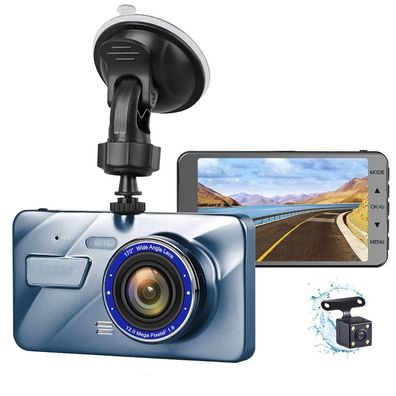 Abask Dashcam Auto Vorne und Hinten Autokamera mit 32 GB SD-Karte, 4 Zoll Full