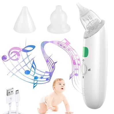 Baby Elektrisch Nasal Aspirator Lebensmittelqualität Weiches Silikon Waschbar