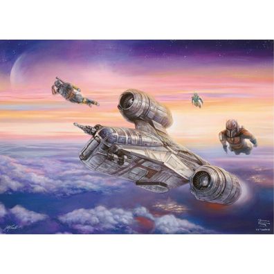 Thomas Kinkade Studios: Star Wars The Mandalorian - Die Eskorte (1000 Teile)