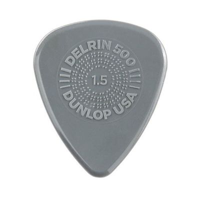 Dunlop Prime Grip Delrin 500 Plektren - 1,50 mm - grau (1, 3, 6, 12, 72 Stück)