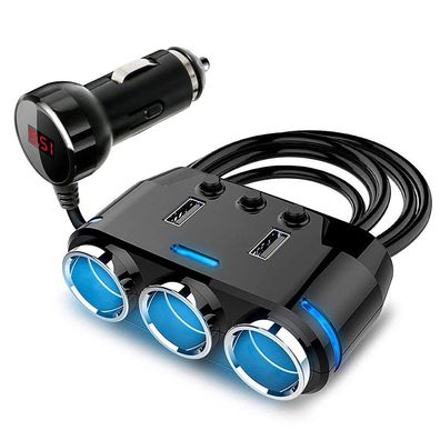 Auto Ladegerät, 120W 12V/24V USB KFZ Ladegerät USB Ports Multi-Funktion Power