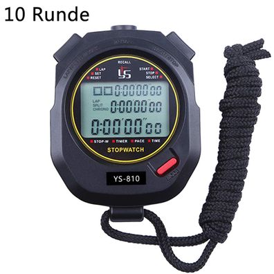 Stoppuhr, ekunden Precision Digitaler Timer, wasserdicht 10LAP