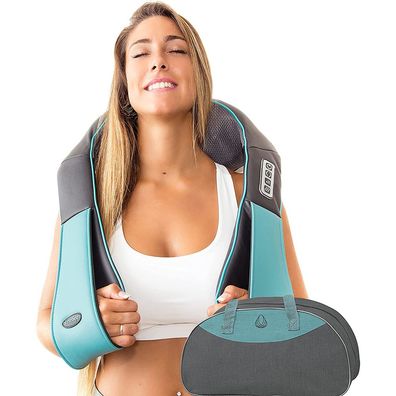 Shiatsu Heat Massager, Kneading Pillow, Massaging Device for Neck, Back,